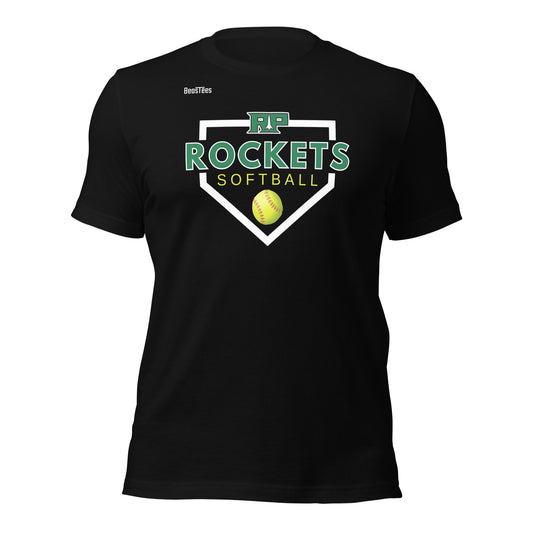 Rockets Softball Home Plate Unisex t-shirt