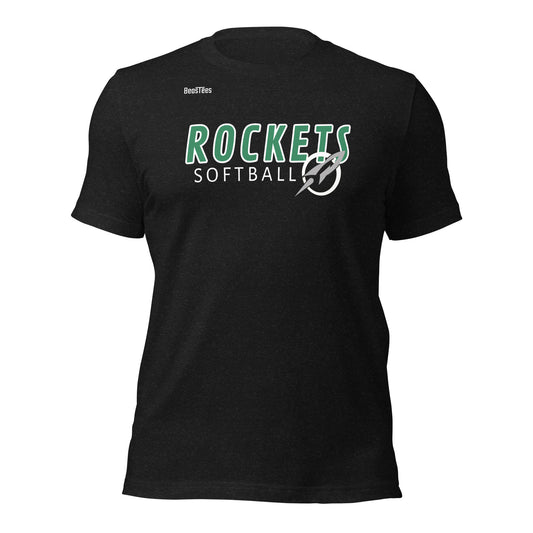 Rockets Softball w/ Rocket Unisex t-shirt